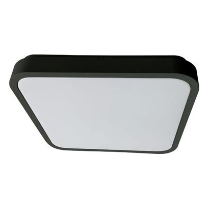 Rabalux - Plafoniera LED dimmerabile da bagno LED/36W/230V 3000-6000K IP44 42x42 cm nero + telecomando