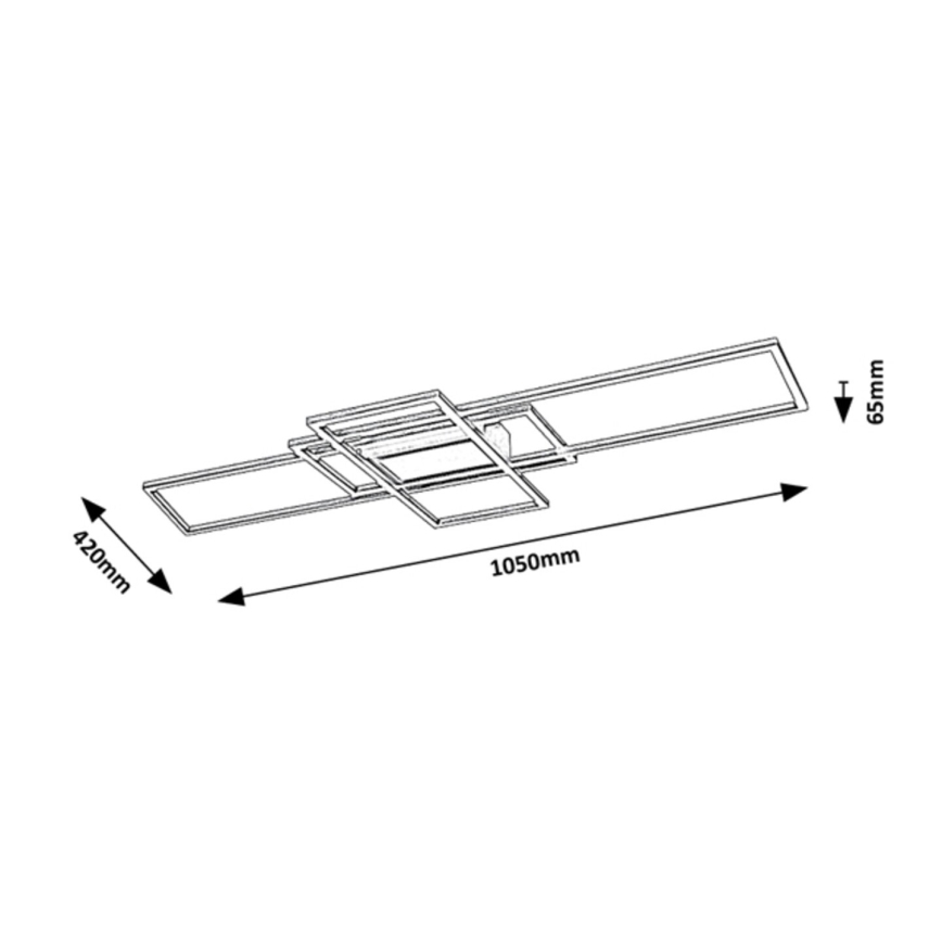 Rabalux - Plafoniera LED dimmerabile LED/54W/230V 3000-6500K + telecomando