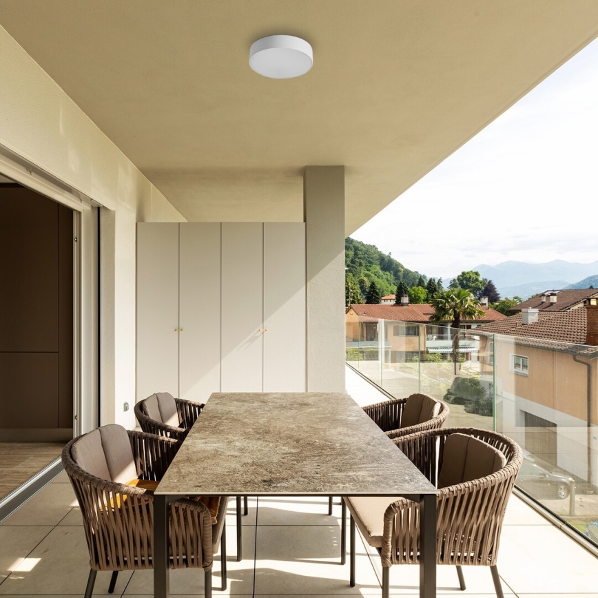 Rabalux - Plafoniera da soffitto per bagno LED/18W/230V 3000-6000K IP44 bianco Ø 17,5 cm