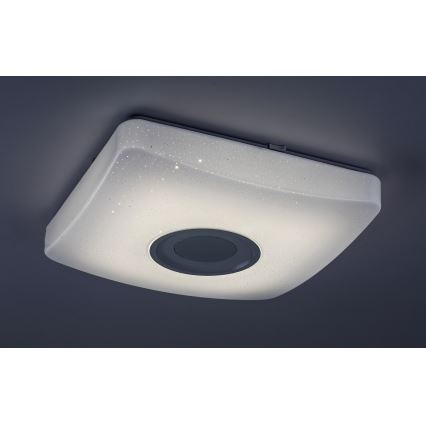 Rabalux - Plafoniera LED RGB dimmerabile con altoparlante LED/18W/230V 3000-6000K Bluetooth + telecomando 36,5x36,5 cm