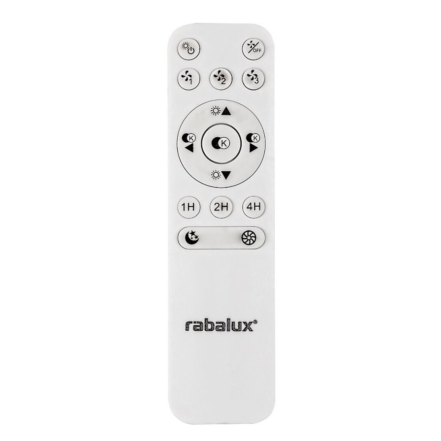 Rabalux - Plafonnier à intensité variable avec ventilateur LED/40W/230V 3000-6500K + télécommande