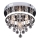 Rabalux - Plafonnier affleurant en cristal, LED 20 W/230 V + 3 × E14 40 W, diamètre 30 cm