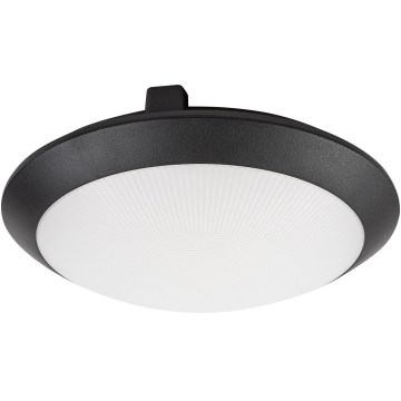 Rabalux - Plafonnier d'extérieur avec détecteur de mouvement 1xE27/9W/230V IP65 Ø 30 cm noir