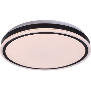 Rabalux - Plafonnier LED dimmable 20W/230V 3000-6500K Ø 38,5 cm noir + télécommande