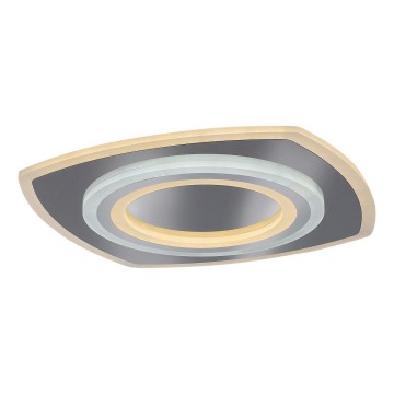 Rabalux - Plafonnier LED dimmable 60 W/230 V 3000/4000/6000 K, finition chrome mat + télécommande, 48x48 cm