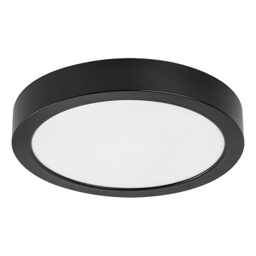 Rabalux - Plafonnier LED pour salle de bains, 24 W, 230 V, Ø 22 cm, IP44, noir