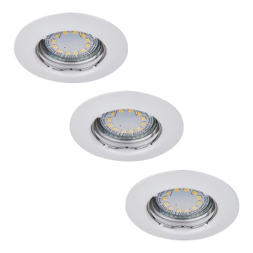 Rabalux - Set 3 faretti LED da incasso 1xGU10/3W/230V IP40