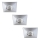 Rabalux - SET 3xLED faretti da incasso per bagno LED/4W/230V IP44