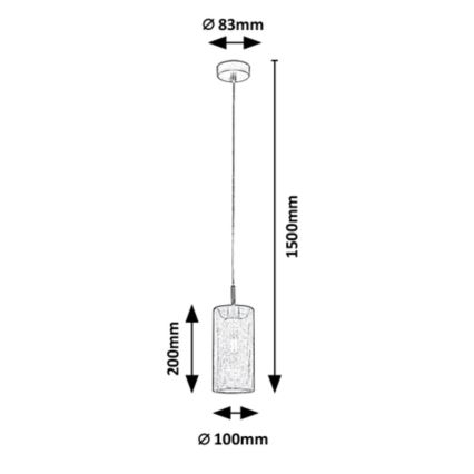 Rabalux - Suspension filaire E14/25W/230V