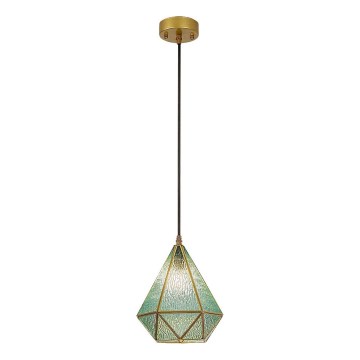 Rabalux - Tiffany vetro colorato lampadario su filo 1xE14/40W/230V blu/oro