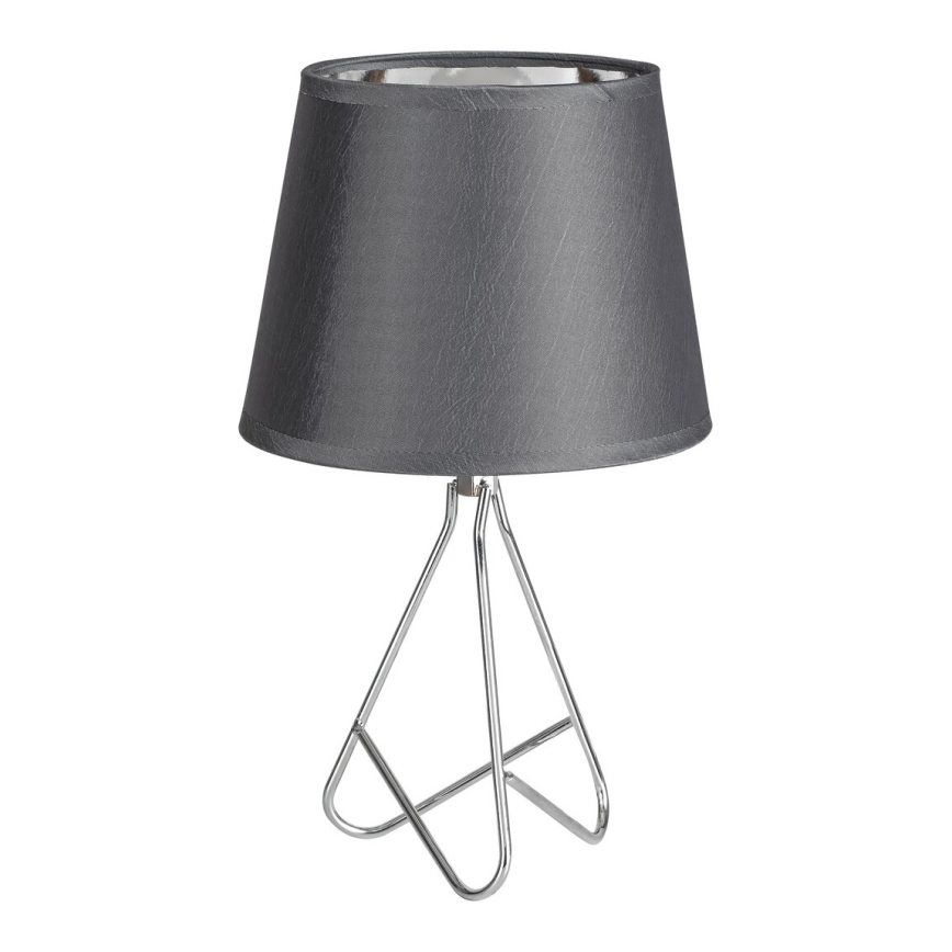 Rabalux - Tischlampe 1xE14/40W/230V grau/glänzendes Chrom