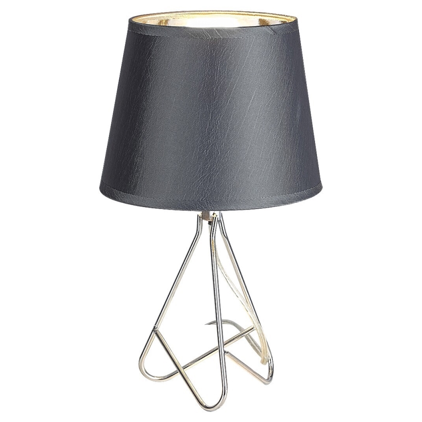 Rabalux - Tischlampe 1xE14/40W/230V grau/glänzendes Chrom