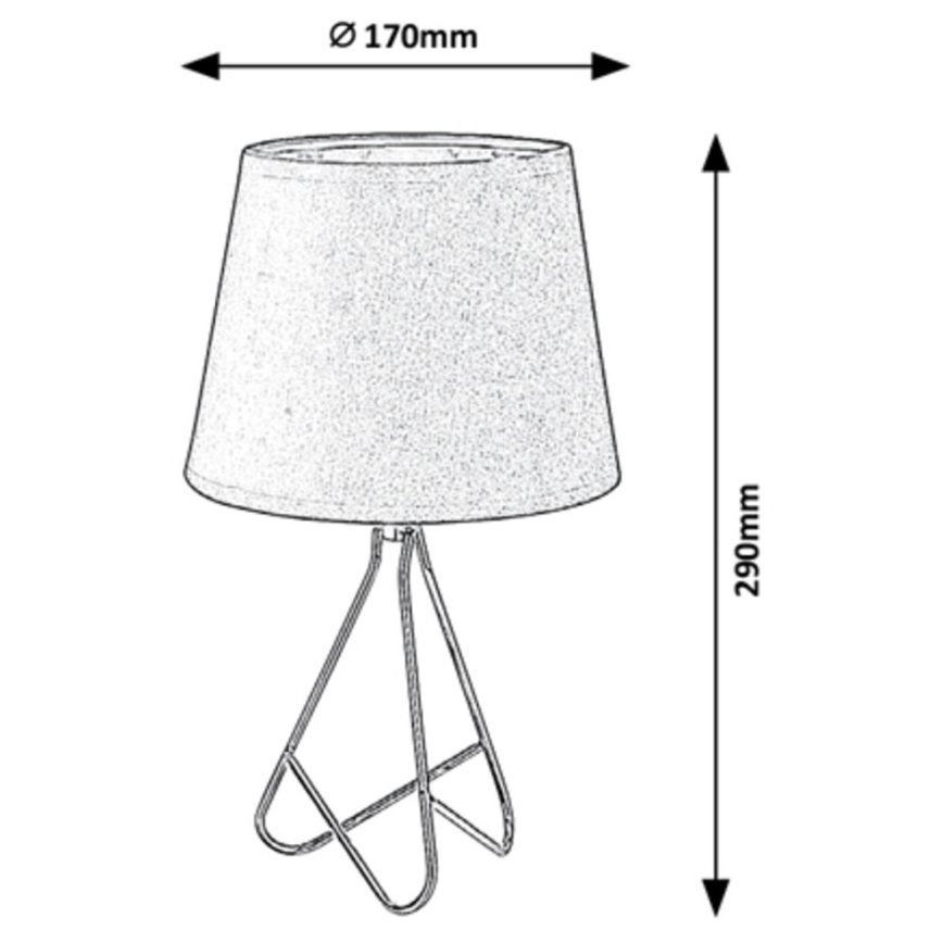 Rabalux - Tischlampe 1xE14/40W/230V schwarz/gold