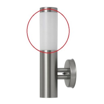 Rabalux - Verre de rechange pour luminaire extérieur INOX TORCH E27 blanc