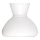 Rabalux - Verre de rechange pour lustre, lampe de table et applique murale E27 Ø 15 cm blanc