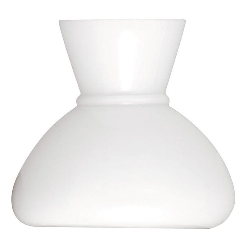 Rabalux - Vetro di ricambio per lampadario, lampada da tavolo e applique con attacco E27, Ø 15 cm, bianco