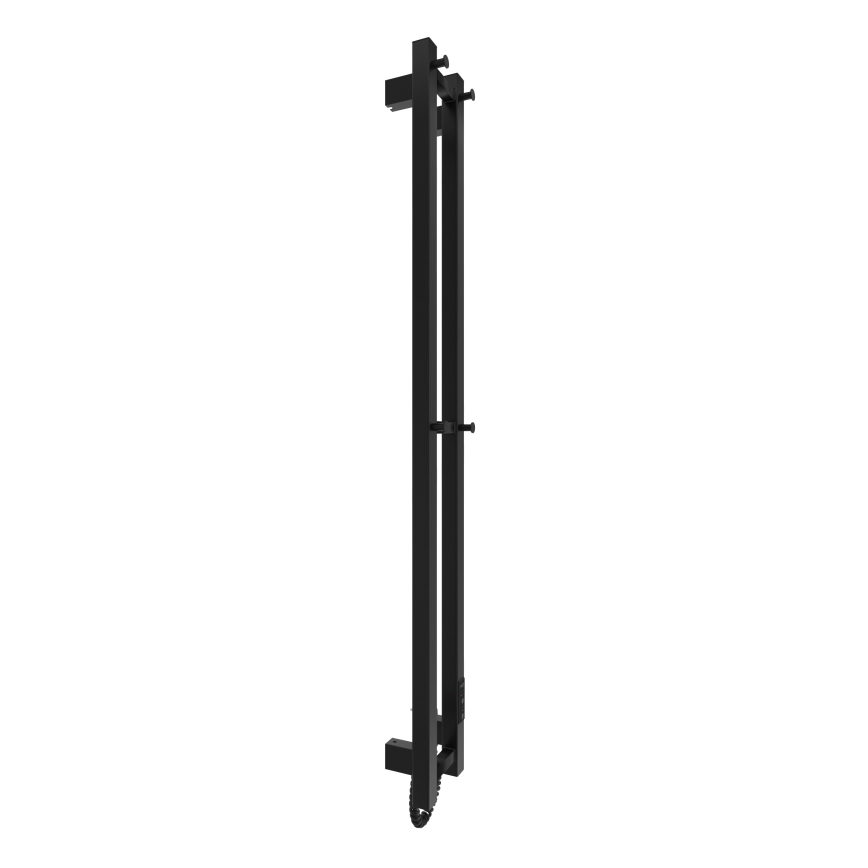 Radiateur de salle de bains HF SLIM 80W/230V 117x14 cm noir angulaire