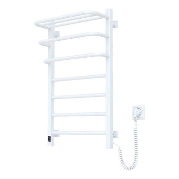 Radiateur électrique pour salle de bains avec thermostat FORTIS 350 W/230 V 80,6 cm IP44, blanc, côté droit