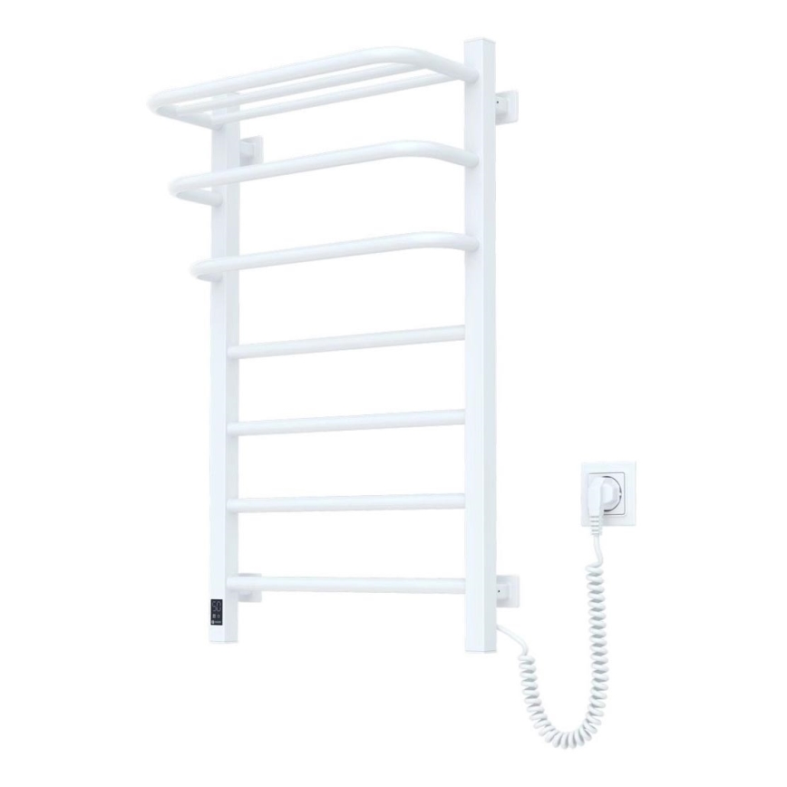 Radiateur électrique pour salle de bains avec thermostat FORTIS 350 W/230 V 80,6 cm IP44, blanc, côté droit