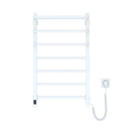 Radiateur électrique pour salle de bains avec thermostat FORTIS 350 W/230 V 80,6 cm IP44, blanc, côté droit