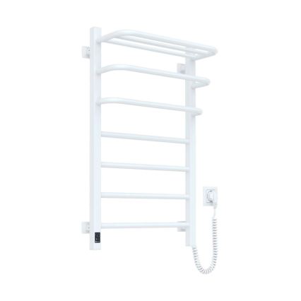 Radiateur électrique pour salle de bains avec thermostat FORTIS 350 W/230 V 80,6 cm IP44, blanc, côté droit