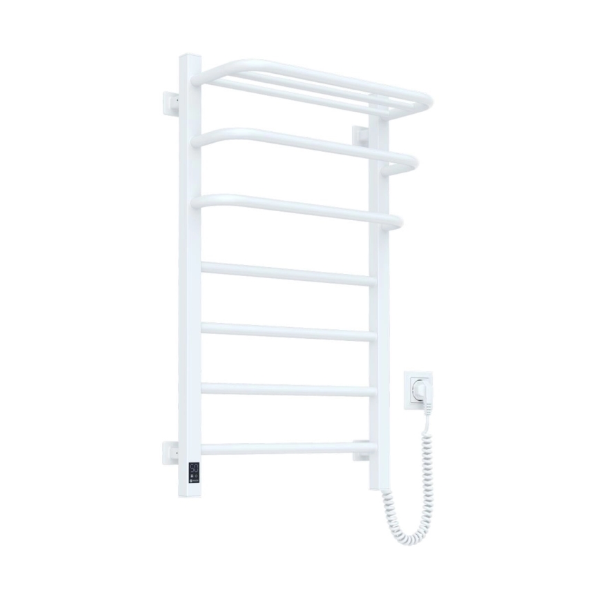 Radiateur électrique pour salle de bains avec thermostat FORTIS 350 W/230 V 80,6 cm IP44, blanc, côté droit