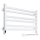 Radiateur sèche-serviettes AVANGARD pour salle de bains avec thermostat, 316 W/230 V, 50,6 cm, IP44, blanc, version droite, profil carré