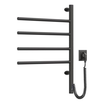 Radiateur sèche-serviettes électrique rotatif avec thermostat ARABESQUE 150W/230V 64,6 cm IP44 noir
