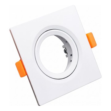 Rahmen für Einbaustrahler GU10 9×9 cm, weiß