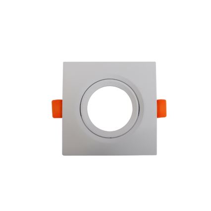 Rahmen für Einbaustrahler GU10 9×9 cm, weiß