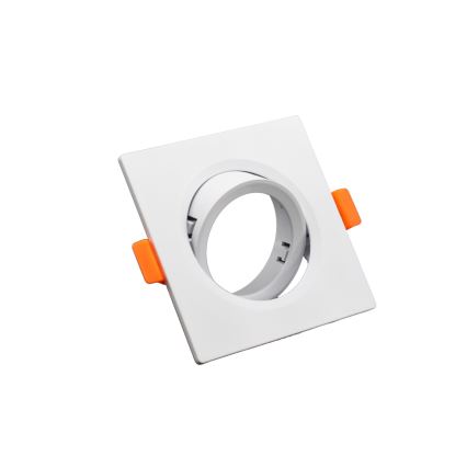 Rahmen für Einbaustrahler GU10 9×9 cm, weiß