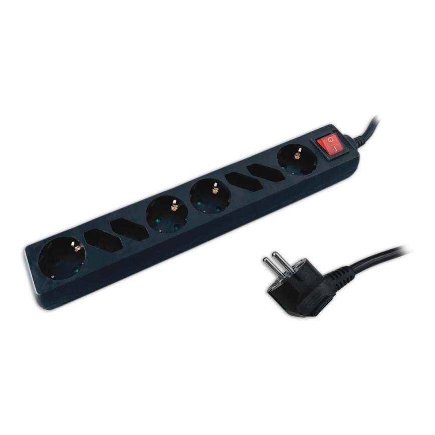 Rallonge avec interrupteur SCHUKO 8Z 1,5 m