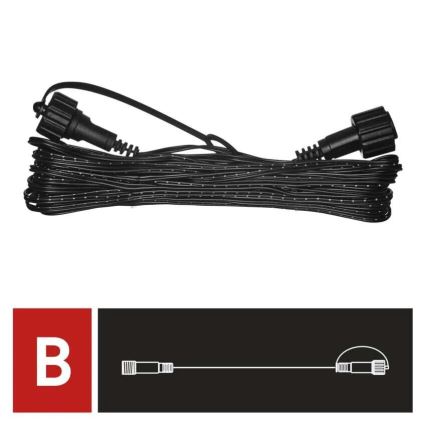 Rallonge extérieure pour connecter des guirlandes 10 m IP44