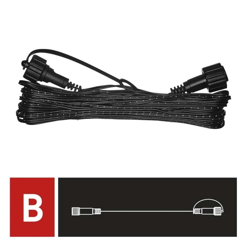 Rallonge extérieure pour connecter des guirlandes 10 m IP44