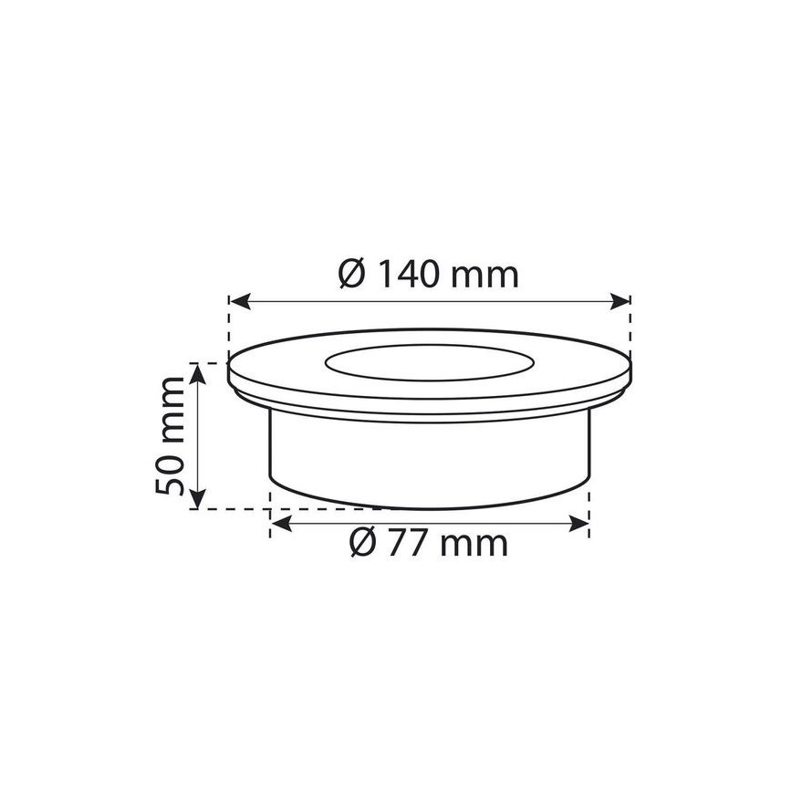 LED Luce solare da incasso con sensore LED/0,12W/2xAAA IP67 acciaio inossidabile cerchio