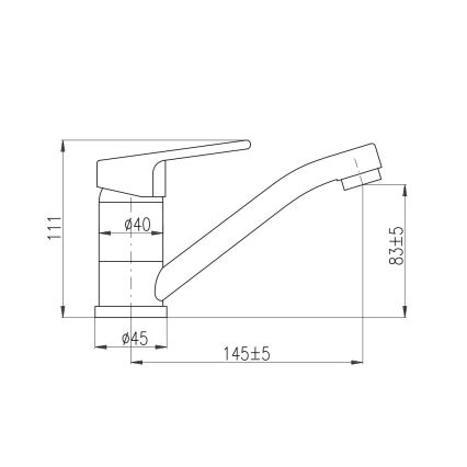 RAV Slezák CO115.0 - Miscelatore per lavabo COLORADO 11,1 cm cromo lucido