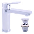 RAV Slezák CO129.0 - Miscelatore per lavabo + piletta COLORADO 16,2 cm cromo lucido