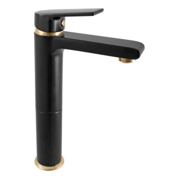 RAV Slezák CO130.0CMATZ - Waschtischarmatur COLORADO 26 cm schwarz/gold