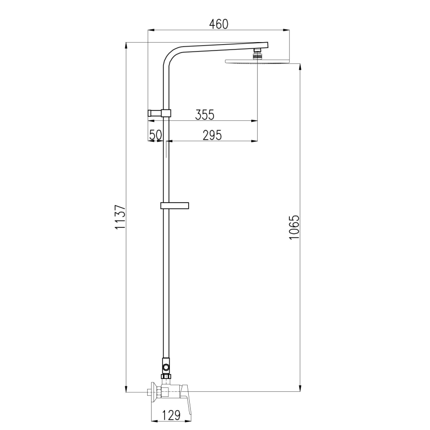 RAV Slezák CO182.5/6 - Duschset mit Mischbatterie COLORADO, Hochglanz-Chrom