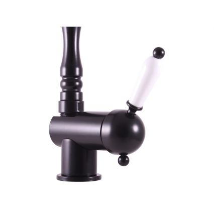 RAV Slezák L508.0/8CMAT - Spül-/Waschbeckenarmatur LABE RETRO 25,6 cm matt schwarz