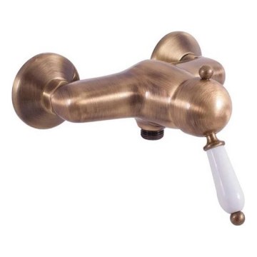 RAV Slezák L581.5SM - Mitigeur de douche LABE RETRO 12,3 cm, finition laiton ancien