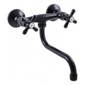 RAV Slezák MK101.5/21CMAT - Miscelatore per lavello/lavabo MORAVA RETRO nero opaco