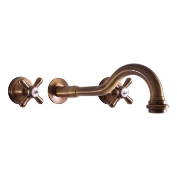 RAV Slezák MK131SM - Miscelatore per lavabo da incasso MORAVA RETRO ottone antico