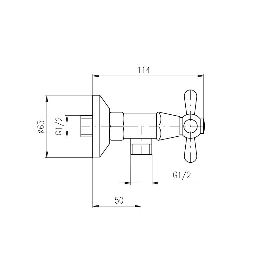 RAV Slezák MK180.5/2SM - Set doccia con miscelatore MORAVA RETRO in ottone antico