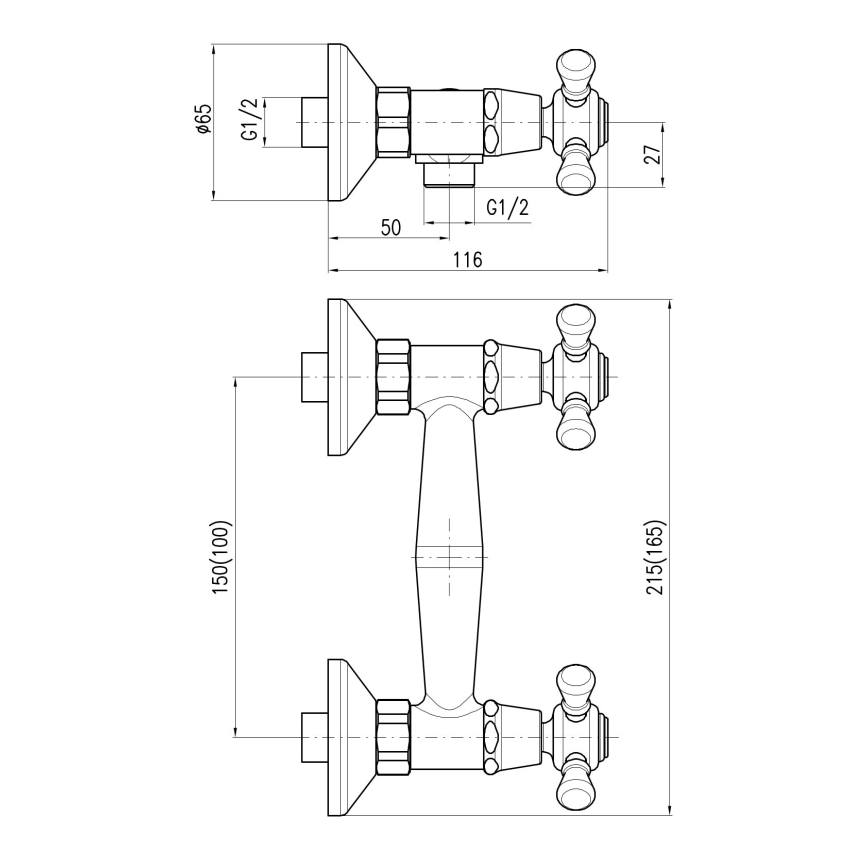RAV Slezák MK180.5 - Duschset mit Mischbatterie MORAVA matt schwarz