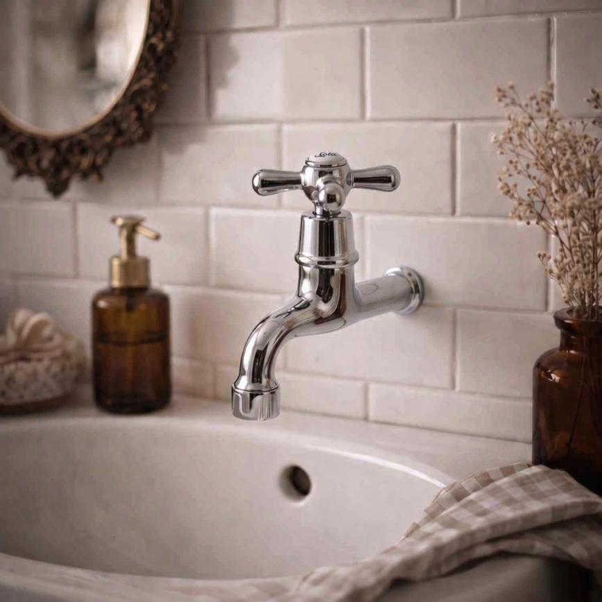 RAV Slezák MK193 - Mitigeur pour lavabo MORAVA RETRO 11,8 cm, chrome brillant
