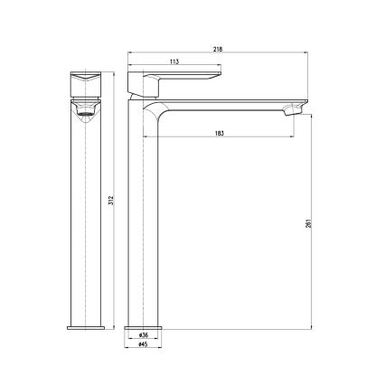 RAV Slezák NL130.0ZK - Miscelatore per lavabo NIL 31,2 cm, oro spazzolato
