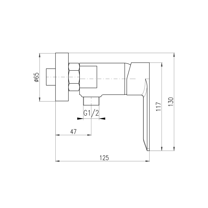 RAV Slezák NL181.5MGL - Mitigeur de douche NIL gris brillant