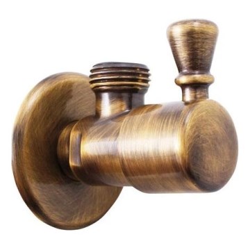 RAV Slezák RV0112SM - Valvola d'angolo RETRO in ottone anticato
