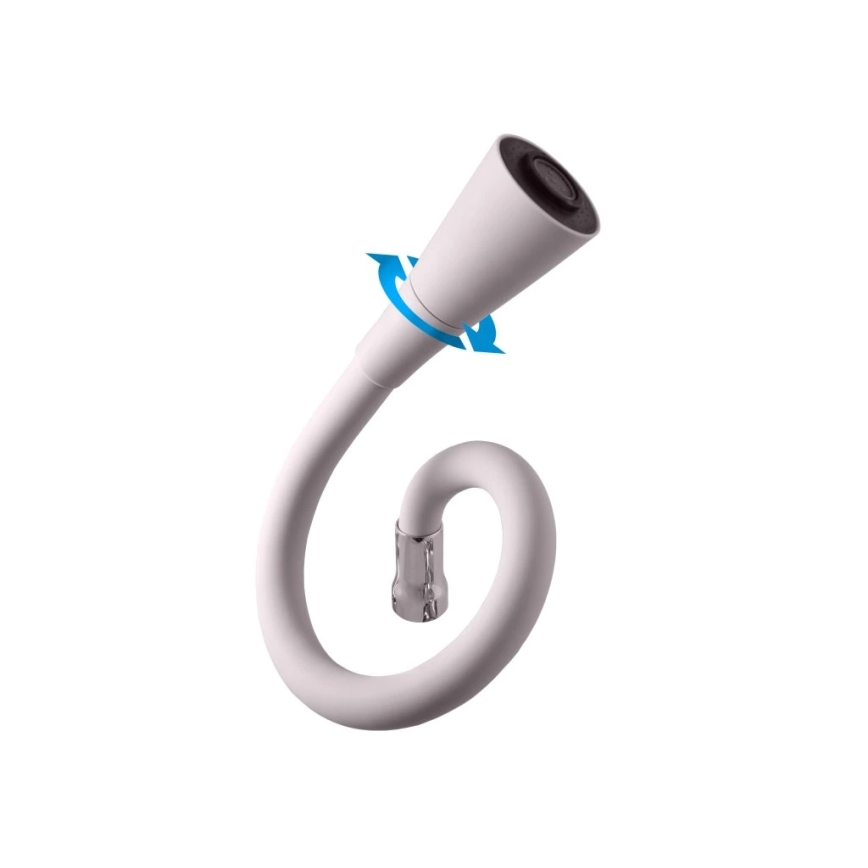 RAV Slezák SA006.0/13S - Spültischarmatur mit flexiblem Auslauf SAZAVA 35,6 cm grau/glänzender Chrom